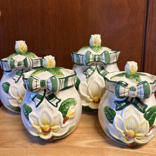 Vintage magnolia cookie jar - magnolia,