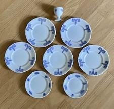 Antique Crockery Bundle Side Plates Saucers Egg Cup Blue Chelsea Style ?