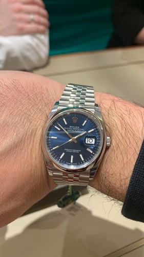 Rolex datejust 126200 blue - rolex,