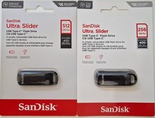 SanDisk Ultra Slider USB C Flash drive Disk Memory Stick 512GB 256GB