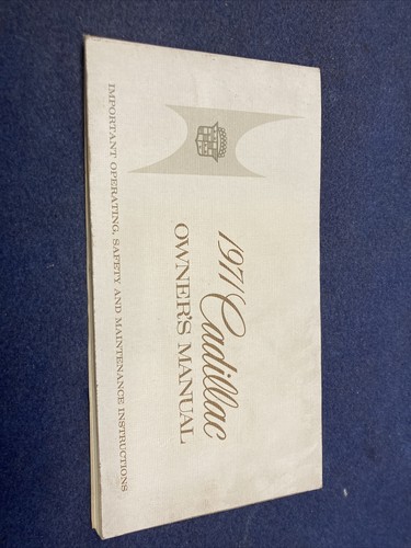1971 cadillac owner manual - cadillac, owner’s