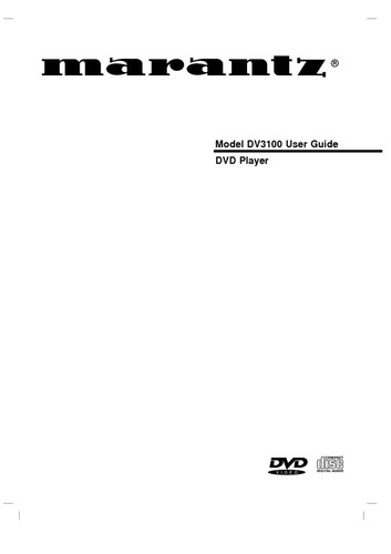 Marantz dv3100 dvd - marantz,