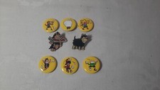 2 X GNASHER PIN BADGE + 6 X BUTTON BADGES
