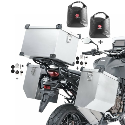 Set aluminium panniers bagtecs - set,