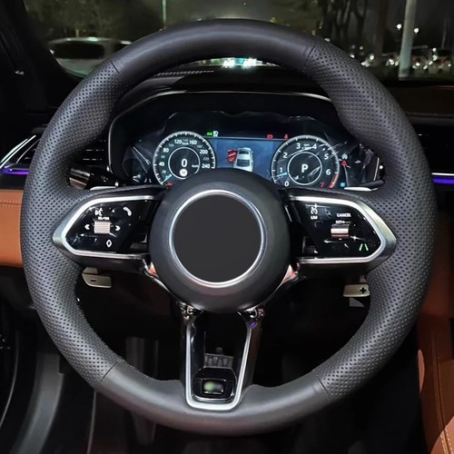 Alcantera steering wheel cover - wheel,