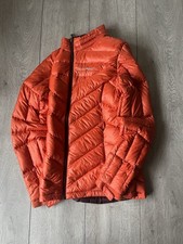 montbell down puffer jacket women’s small orange alpine lightweight vintage 