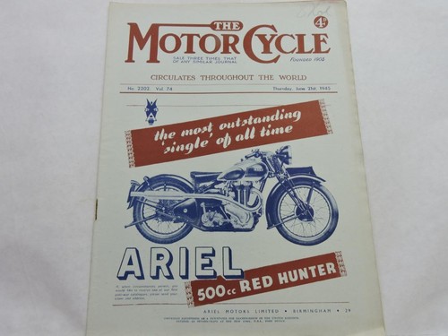 June 21th 1945 - motor, cycle