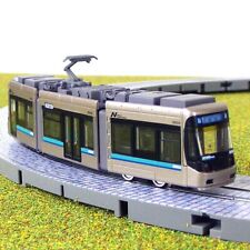 Motorised N Gauge 3 Section Champagne Silver Articulated Tram - Light Rail BNIB