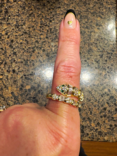 Yellow gold filled snake - filled,