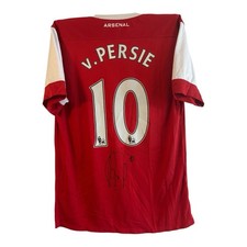 Robin van Persie signed ORIGINAL Shirt EXACT PROOF JERSEY ARSENAL 10 11 Home
