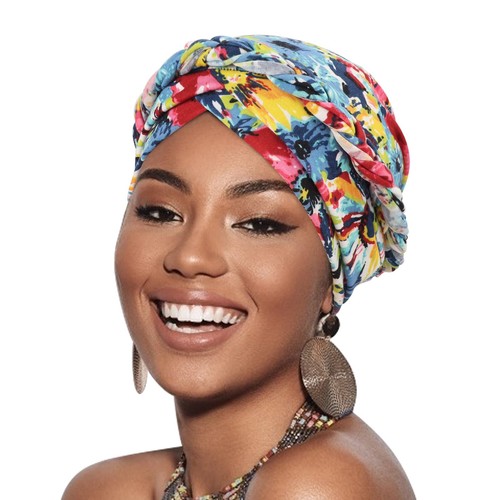 Women turban pre tied twisted - turban,