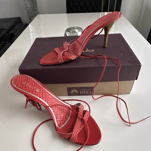 Red strappy sandals size - red, sandals.
