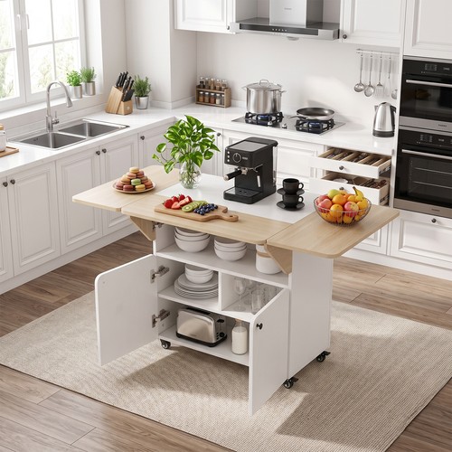 Kitchen island wheels - on,