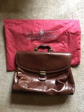 Vintage Gianni Conti business leather bag briefcase with dust bag