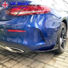 For Mercedes C Class C205 Coupe AMG Line Rear Spat Splitter Diffuser Spoiler