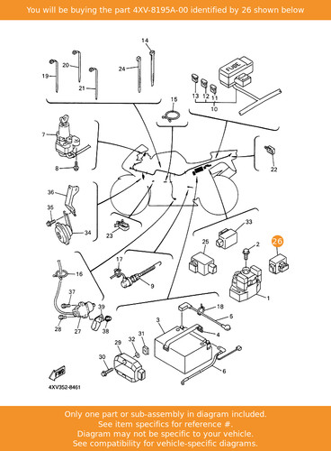Yamaha relay assy - relay,