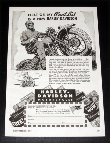 1944 wwii magazine print - 1944,