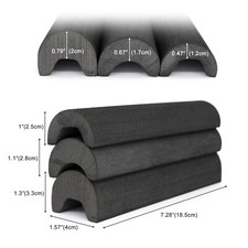TOURBON 3PCS Black EVA Foam