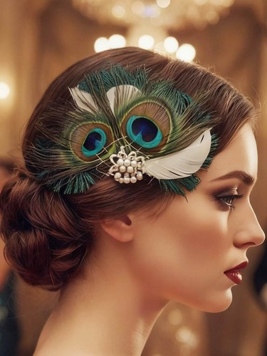 Iyou peacock feather flapper - iyou,