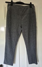 Womens Mondetta Grey Cropped Exercise Gym Running Leggings Size L