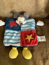 Disney Store 'Disney Baby' Mickey Mouse Comforter Baby Blanket Soft Puppet Toy