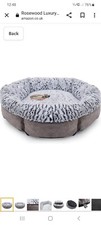 rosewood luxury fleece lined plush bed 64cm