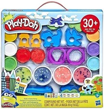 Play Doh Tools & Colour Party Pack Set 30+ Pcs New Kids Art Activity Xmas Toy 3+