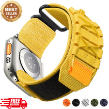 Rugged Military Nylon Strap Band For Apple Watch Ultra 2 Series 10 9 8 7 6 5 4 3