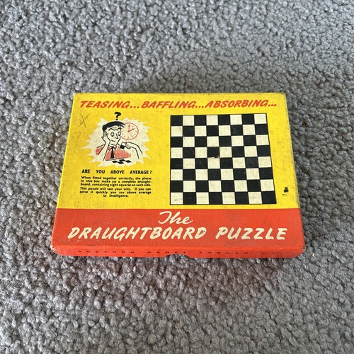 Vintage 1950s draughtboard - vintage,