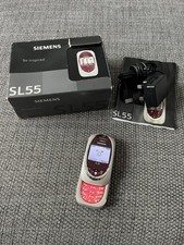 Siemens SL55 Ruby Slide Mobile Phone Unlocked Fully Working Rare Retro Boxed
