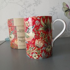 Royal Worcester Morris & Co Mug Strawberry Thief Fine Bone China BNIB