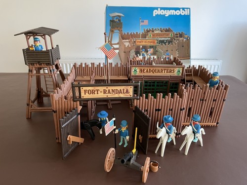 Vintage 1980s playmobil fort - vintage,