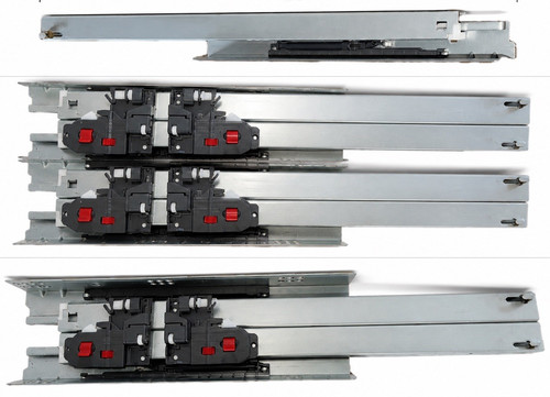 Drawer runners soft - runners, pairs)