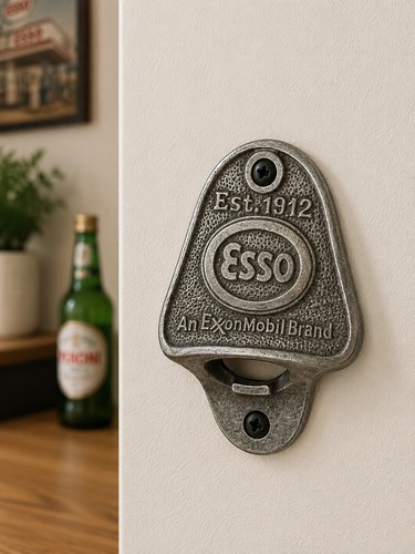 Antique esso cast iron - cast, bar