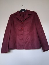 Ladies Faux Suede Burgundy