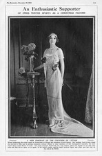 COUNTESS OF LYTTON Pamela Chichele-Plowden - Antique Print 1913