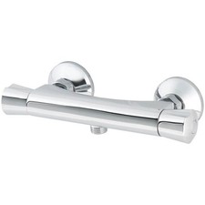 Mixer Shower Valve Thermostatic Dual Flow Exposed Chrome 6 Ltr/min Brass