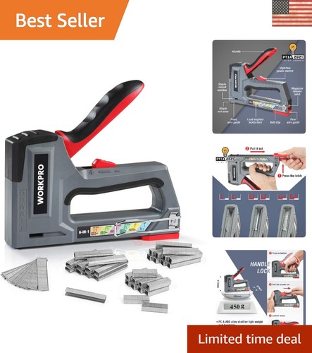 Ergonomic staple gun - 6-in-1,