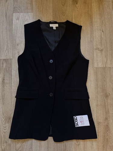Topshop black longline - topshop,