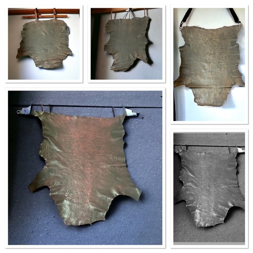 Old western leather lambskin - leather,