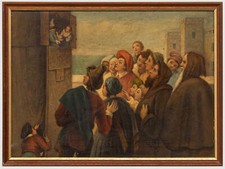 Early 20th Century Oil - Punch