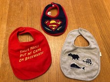 Selection of various baby bibs - Size 0-6 months