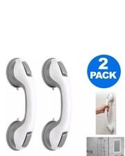 2 X SAFETY SUPPORT HAND RAIL HANDLE BAR GRIP GRAB SUCTION BATH BATHROOM SHOWER