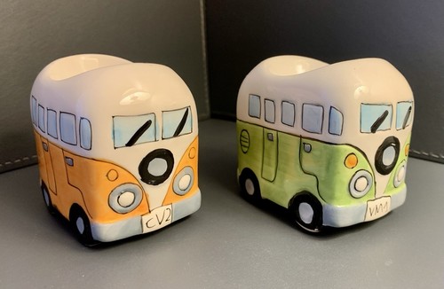 Pair camper van ceramic - camper,