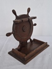 Ship Wheel Pipe Rack 3 Pipes Stand