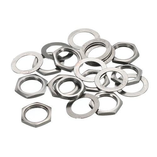 Guitar nut and washer - guitar, 3/8"