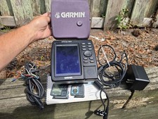 GARMIN GPSMAP 182C MARINE CHART PLOTTER FISHFINDER GPS+ MOUNT, 2 Pwr cabl + card