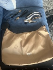 Hugo Boss Beige Changing Bag with Changing Mat and Pram Straps New