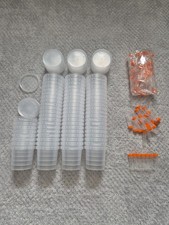 Small Plastic Pots 68 And 77 Tiny Plastic Tubes Tupperware Storage Pots