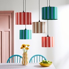 Stripe Lampshade Drum Shade